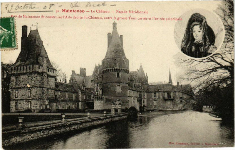 Carte postale ancienne Maintenon-Le Chateau-Facade Méridionale à Maintenon