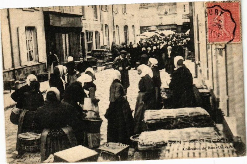Carte postale ancienne Janville-Marché au beurre