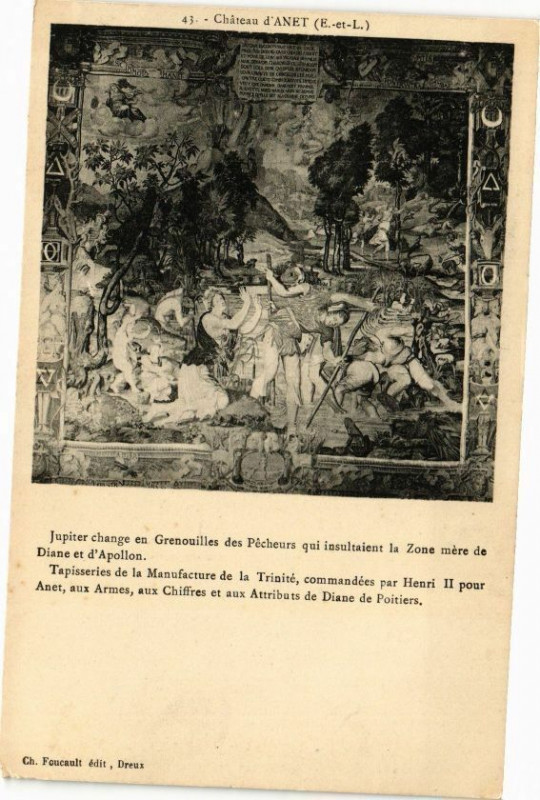 Carte postale ancienne Chateau d'Anet à Anet