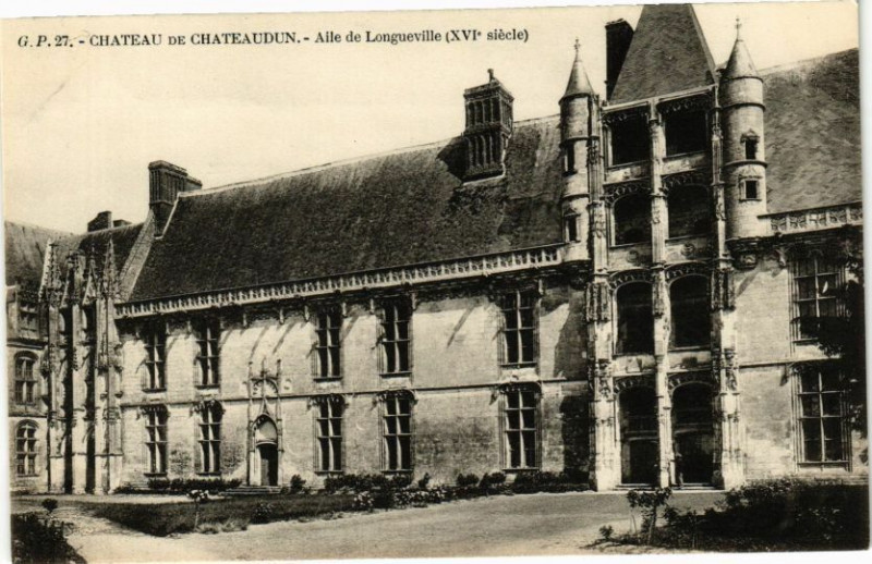 Carte postale ancienne Chateau de Chateaudun-Aile de Longueville