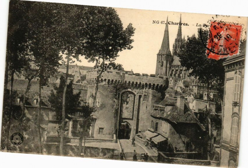 Carte postale ancienne Chartres-La Porte à Chartres