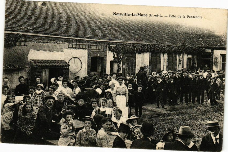 Carte postale ancienne Neuville-la-Mare