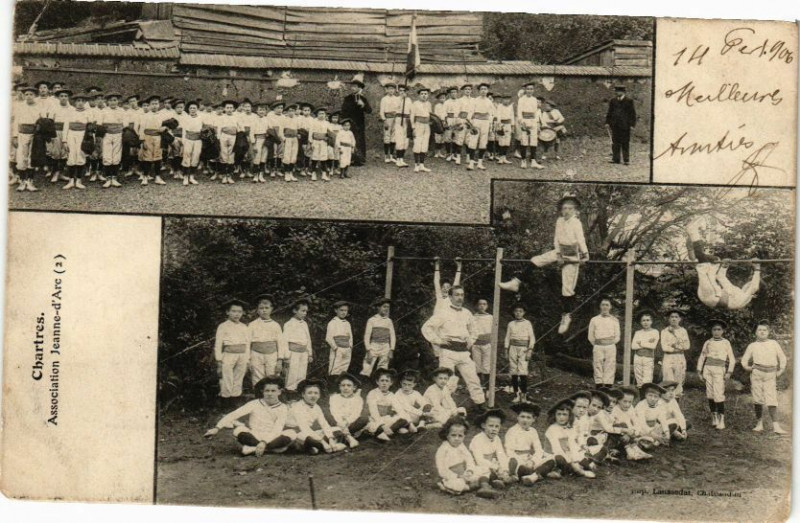 Carte postale ancienne Chartres-Association Jeanne-d'Arc à Chartres