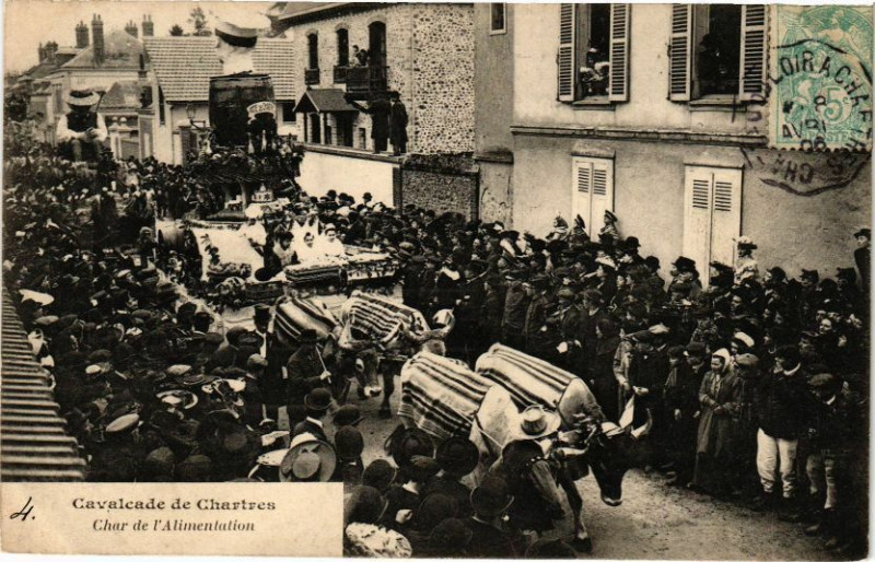 Carte postale ancienne Cavalcade de Chartres à Chartres