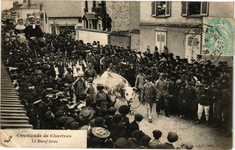Carte postale ancienne Cavalcade de Chartres à Chartres