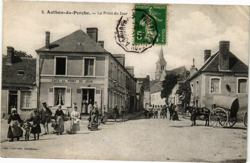 Carte postale ancienne Authon-de-Perche-Le Point du Jour