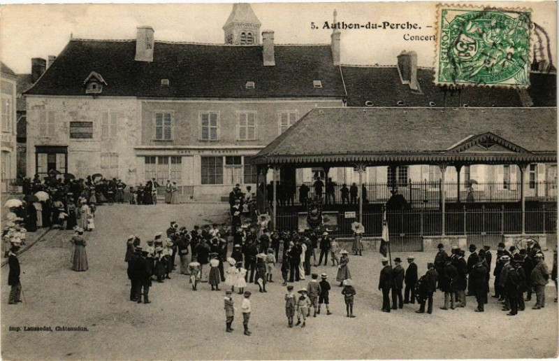 Carte postale ancienne Authon-de-Perche-Concert