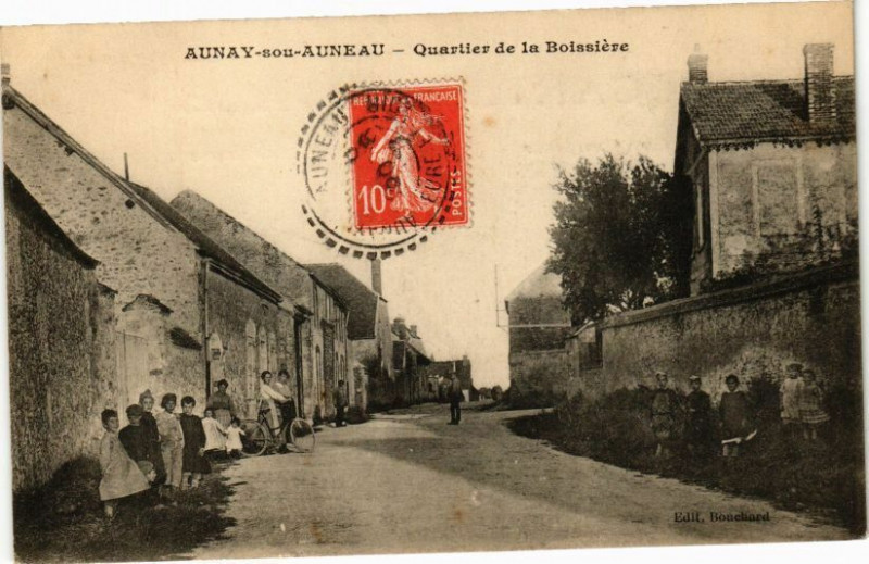 Carte postale ancienne Aunay-sous-Auneau-Quartier de la Boissiere à Aunay-sous-Auneau