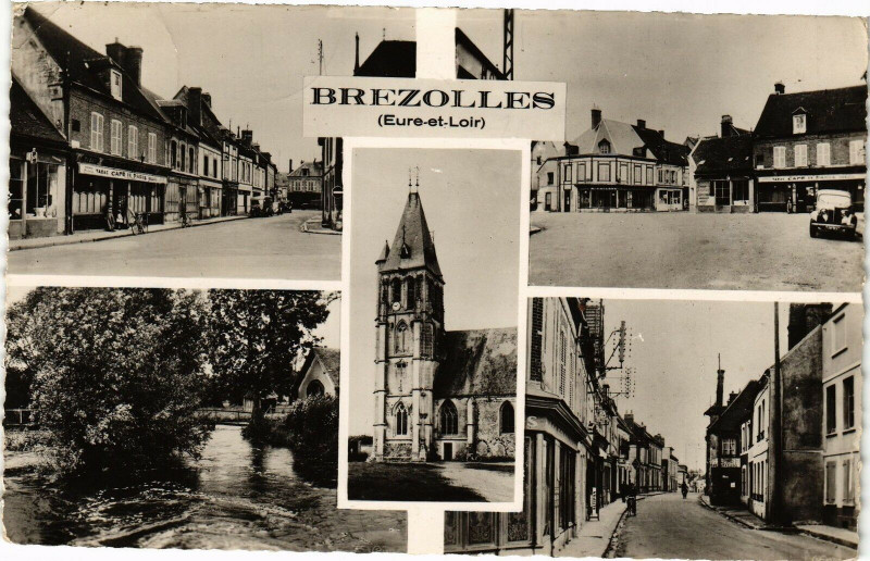 Carte postale ancienne Brezolles - à Brezolles
