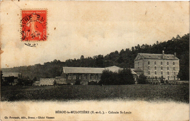 Carte postale ancienne Bérou-la-Molutiere - colonie Saint-Louis