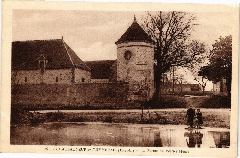 Carte postale ancienne Chateauneuf-en-Thymerais - La Ferme de Poitier-Fleuri à Châteauneuf-en-Thymerais