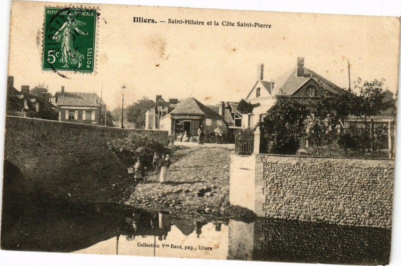 Carte postale ancienne Illiers-St Hilaire et la Cote Saint-Pierre