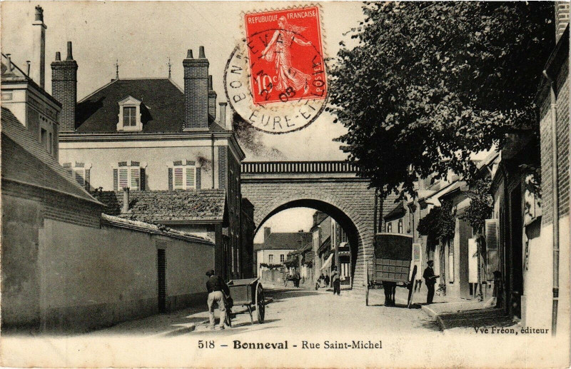 Carte postale ancienne Bonneval-Rui St-Michel à Bonneval