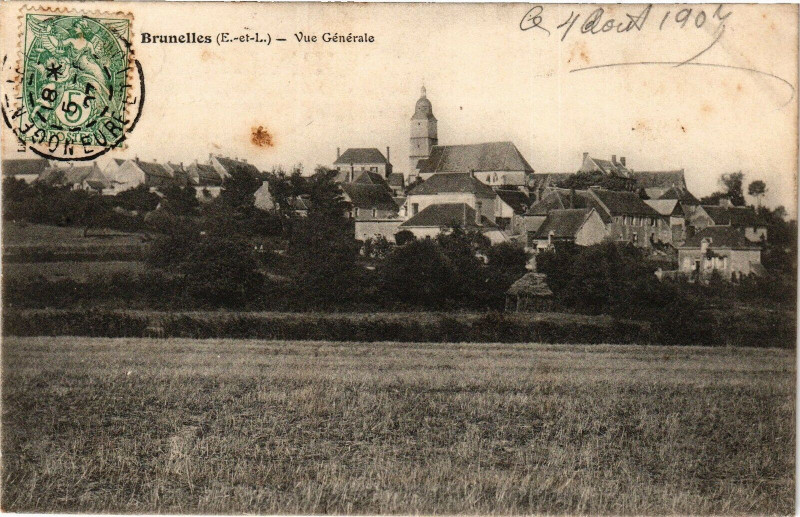 Carte postale ancienne Brunelles - Vue Générale