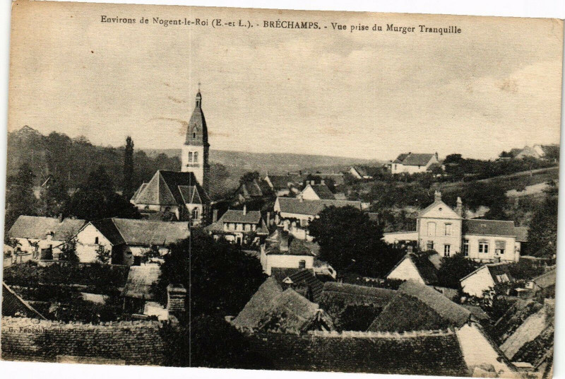 Carte postale ancienne Environs de Nogent-le-Roi - Brévhamps - Vue prise .. à Nogent-le-Roi