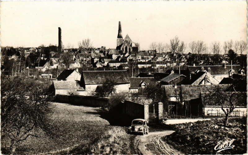 Carte postale ancienne Gallardon - Panorama à Gallardon