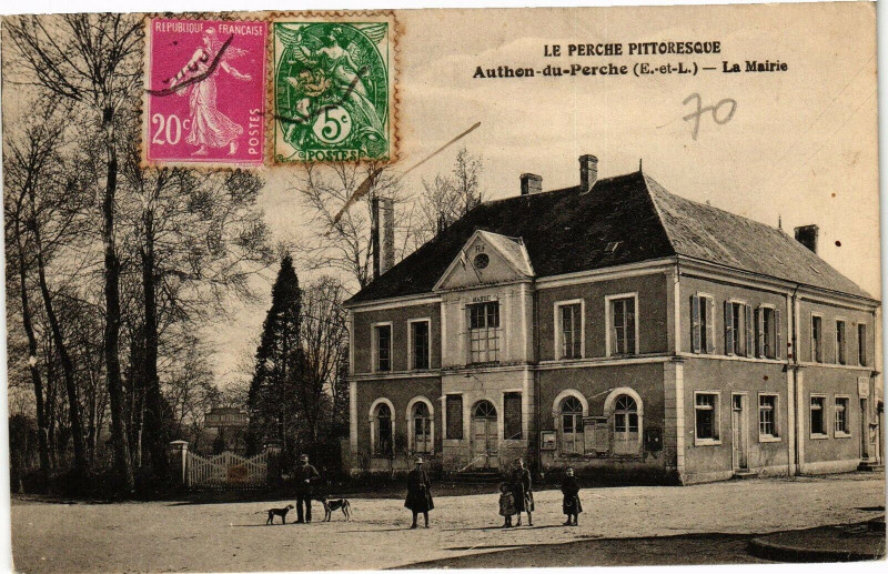 Carte postale ancienne Le Perche Pittoresque - Authen-du-Perche - La Mairie