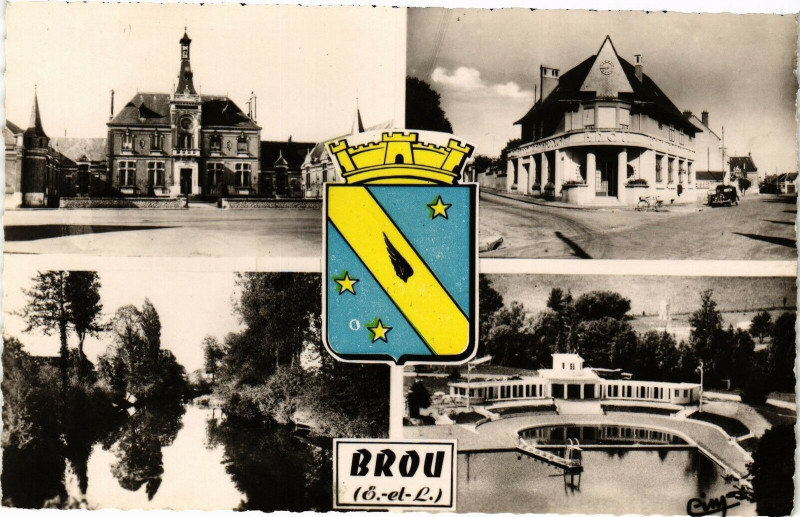 Carte postale ancienne Brou (Ã–.-et-L.) à Brou
