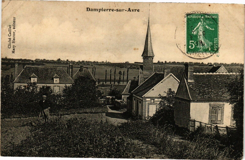 Carte postale ancienne Dampierre-sur-Avre à Dampierre-sur-Avre