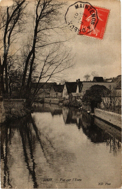Carte postale ancienne Jouy-Vue sur l'Eure à Jouy
