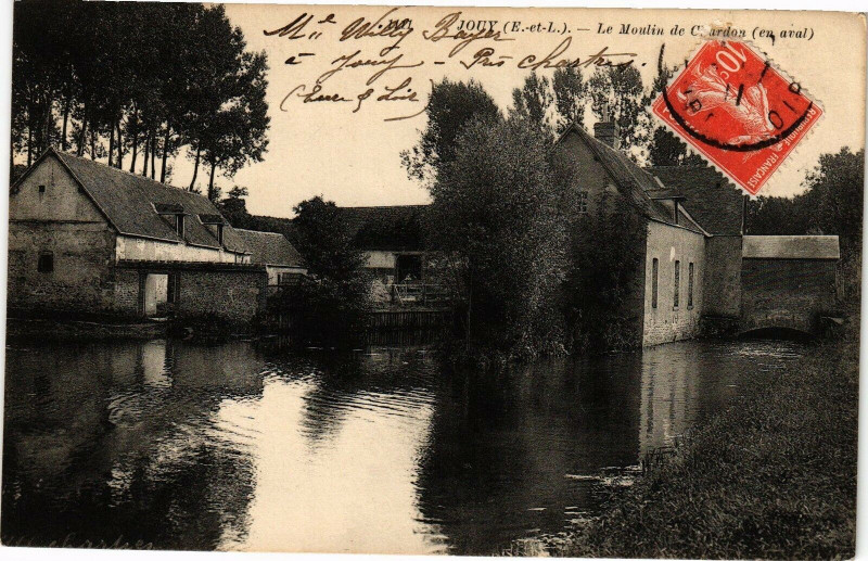 Carte postale ancienne Jouy-Le Moulin de Claurdon à Jouy