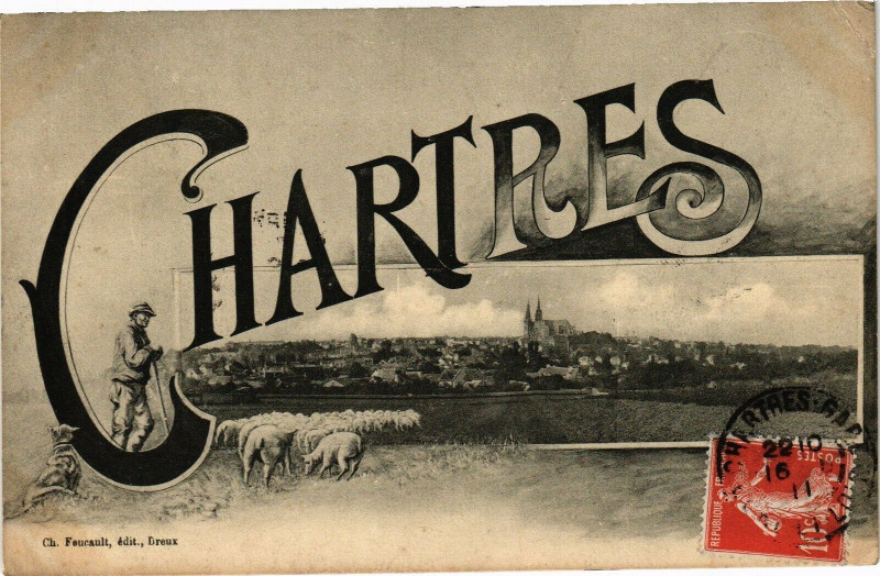 Carte postale ancienne Chartres à Chartres