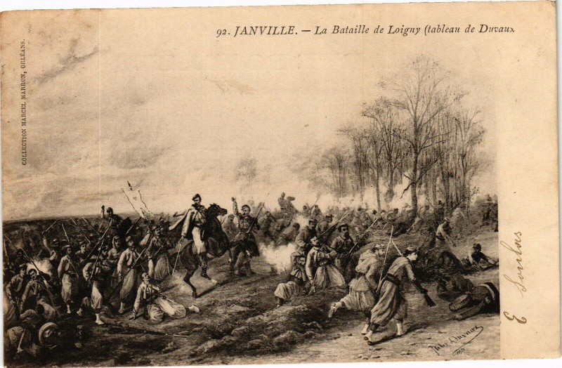 Carte postale ancienne Janville-La Bataille de Loigny