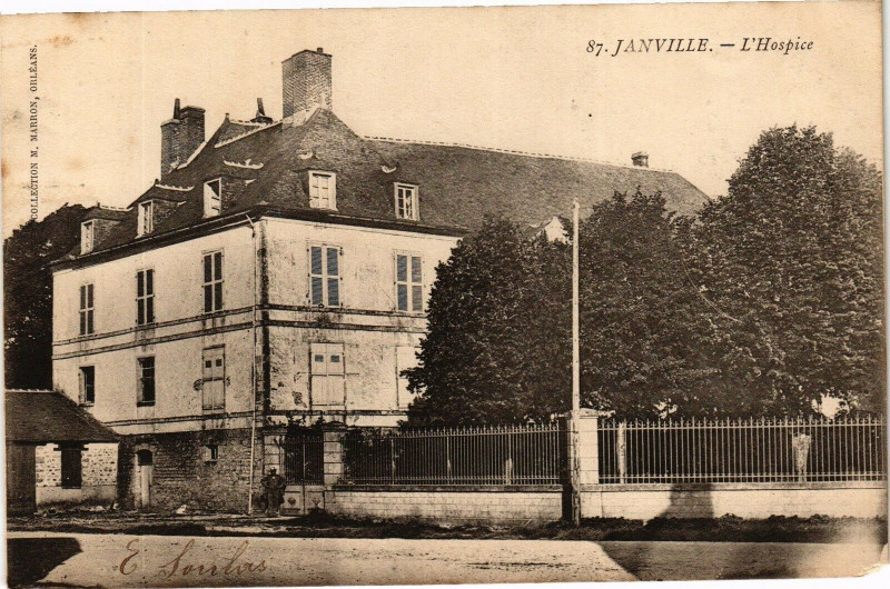 Carte postale ancienne Janville-L'Hospice