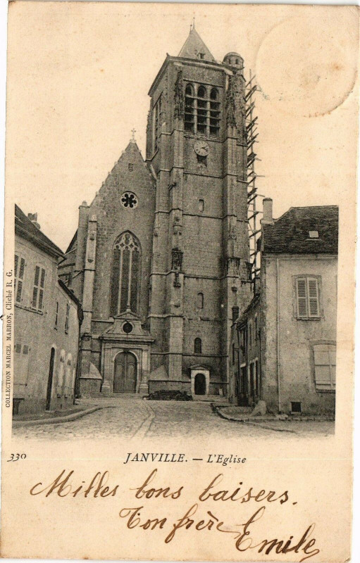 Carte postale ancienne Janville-L'Eglise