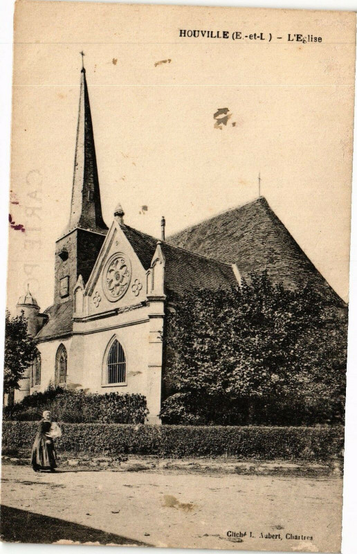 Carte postale ancienne Houville-L'Eglise
