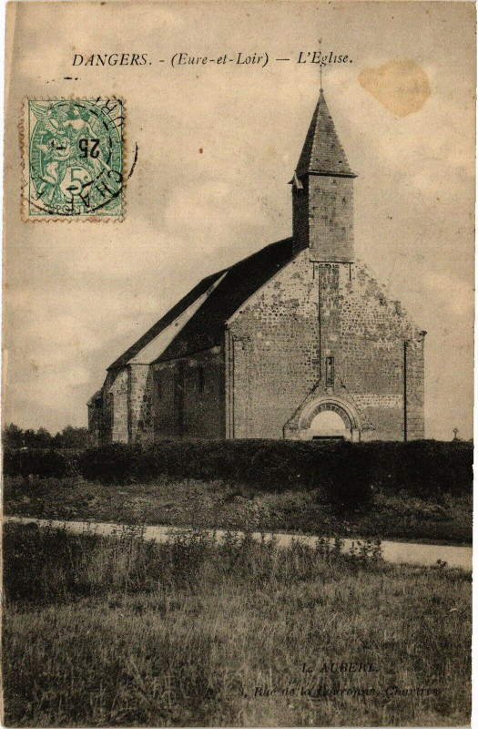 Carte postale ancienne Dangers - L'Eglise à Dangers