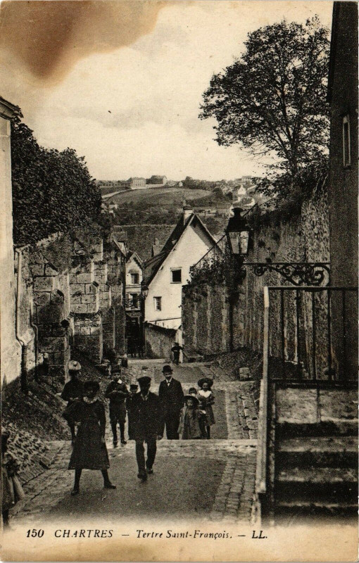 Carte postale ancienne Chartres-Tertre St-Francois à Chartres