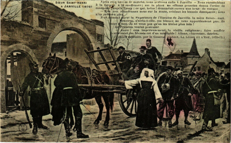 Carte postale ancienne Soeur Saint-Henri a Janville