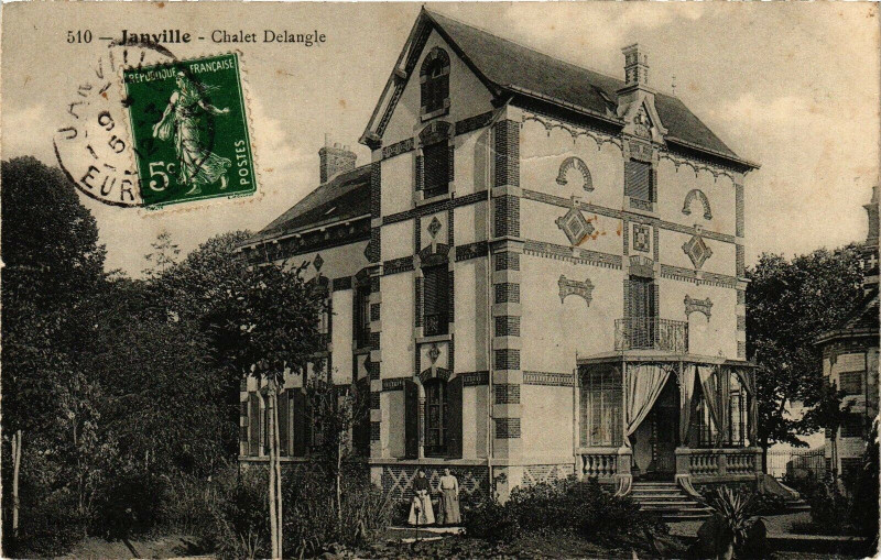 Carte postale ancienne Janville-Chalet Delangle