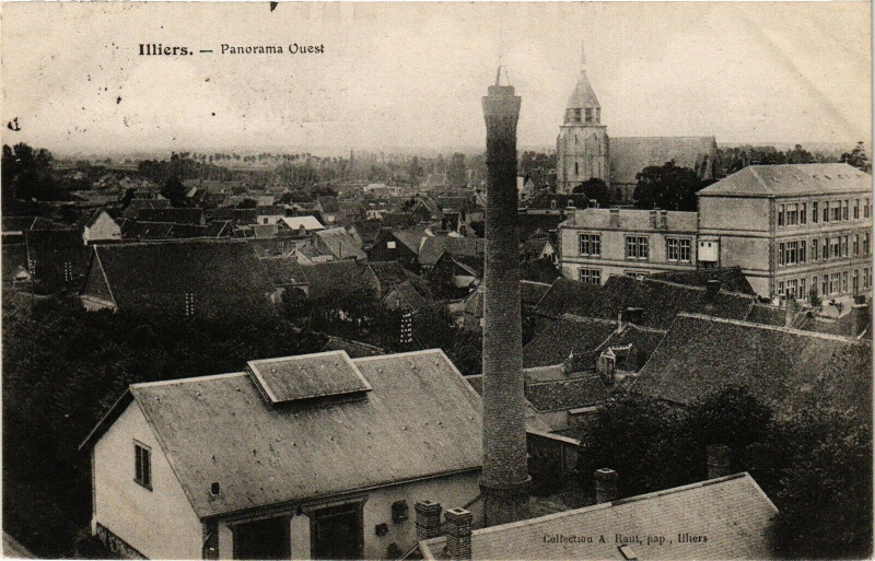 Carte postale ancienne Illiers-Panorama Ouest