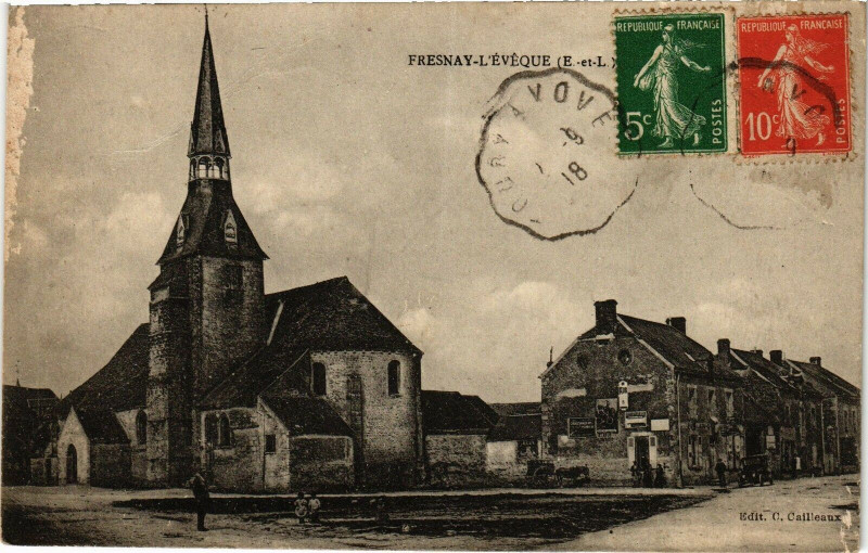 Carte postale ancienne Fresnay L'Eveque à Fresnay-l'Évêque
