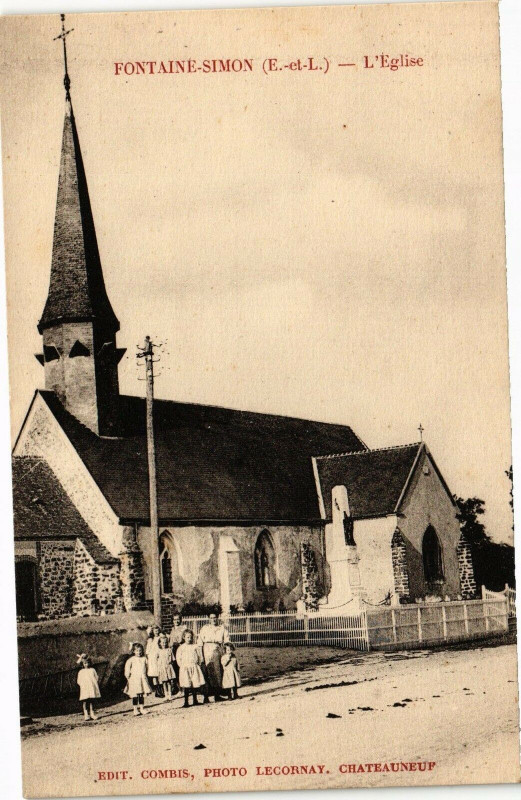 Carte postale ancienne Fontayne Simon-L'Eglise