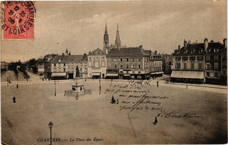 Carte postale ancienne Chartres - La Rue es Epars à Chartres