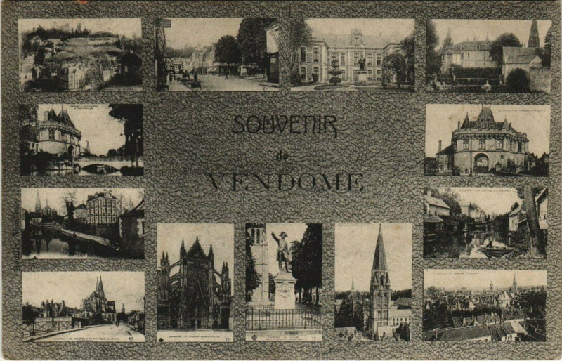 Carte postale ancienne Souvenir de Vendome à Vendôme