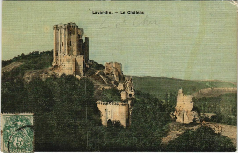 Carte postale ancienne Lavardin-Le Chateau à Lavardin