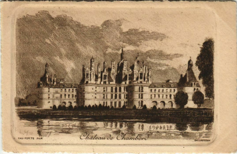 Carte postale ancienne Chateau de Chambord à Chambord