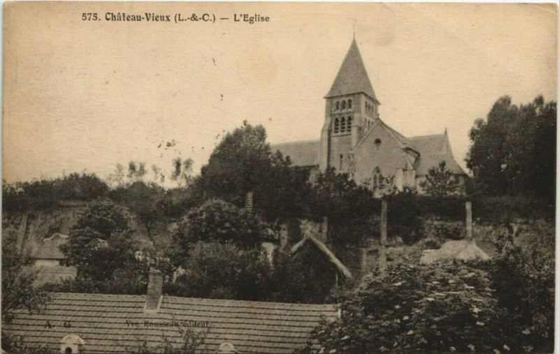 Carte postale ancienne Chateau Vieux-L'Eglise