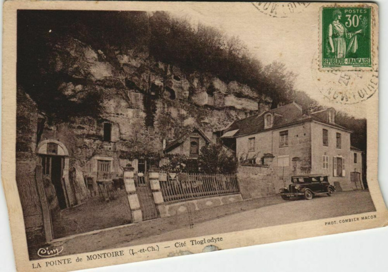 Carte postale ancienne Montoire - Cité Tlogl odyte