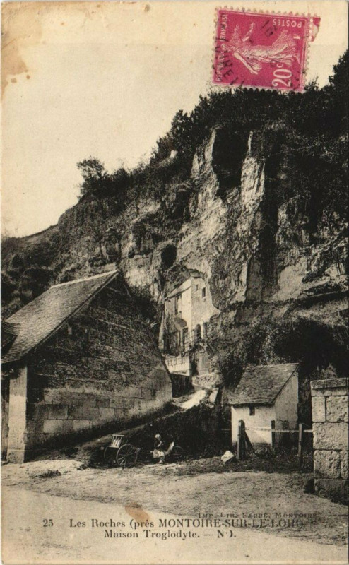 Carte postale ancienne Montoire-Maison Troglodyte
