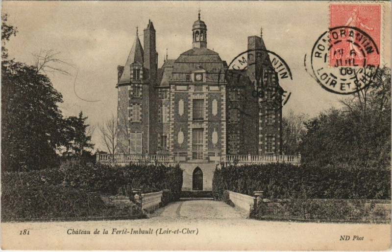 Carte postale ancienne Chateau de la Ferte-Imbault