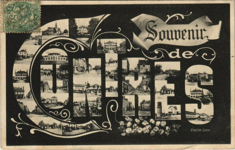 Carte postale ancienne Souvenir Contres