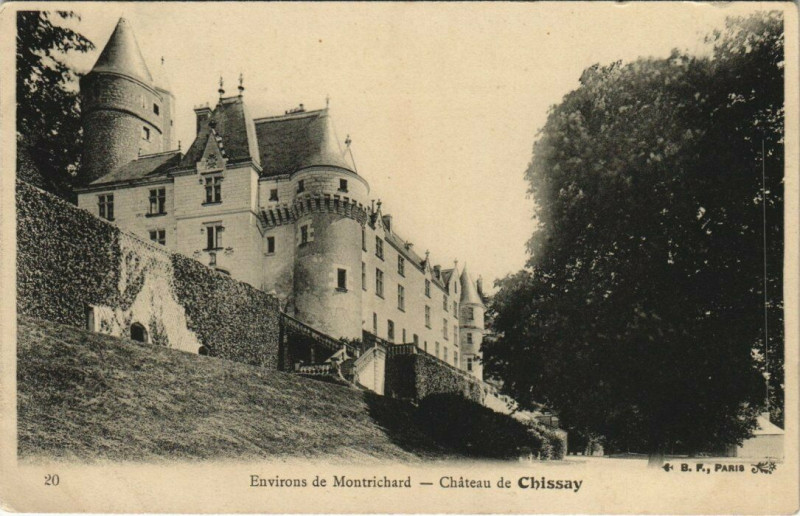 Carte postale ancienne Env. de Montrichard - Chateau de Chissay