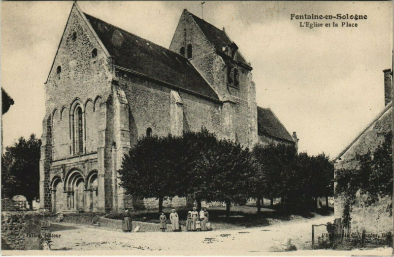 Carte postale ancienne Fontaine-en-Sologne - Une Rue