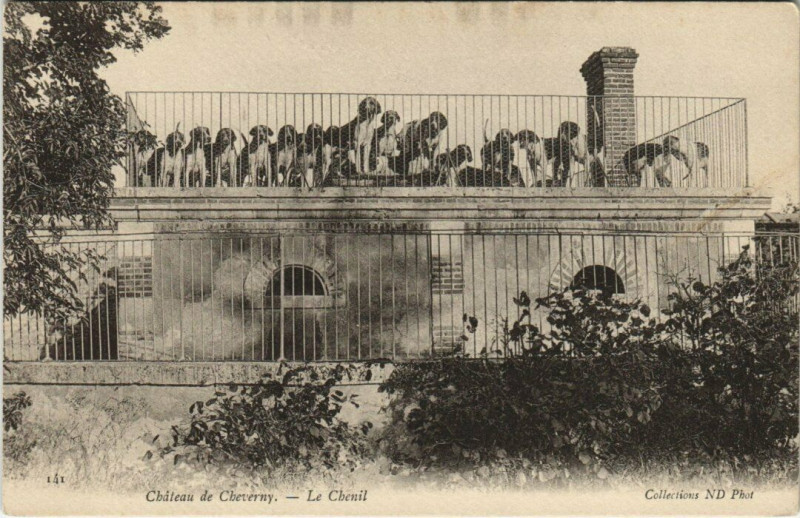 Carte postale ancienne Cheteau de Cheverny - Le Chenil à Cheverny