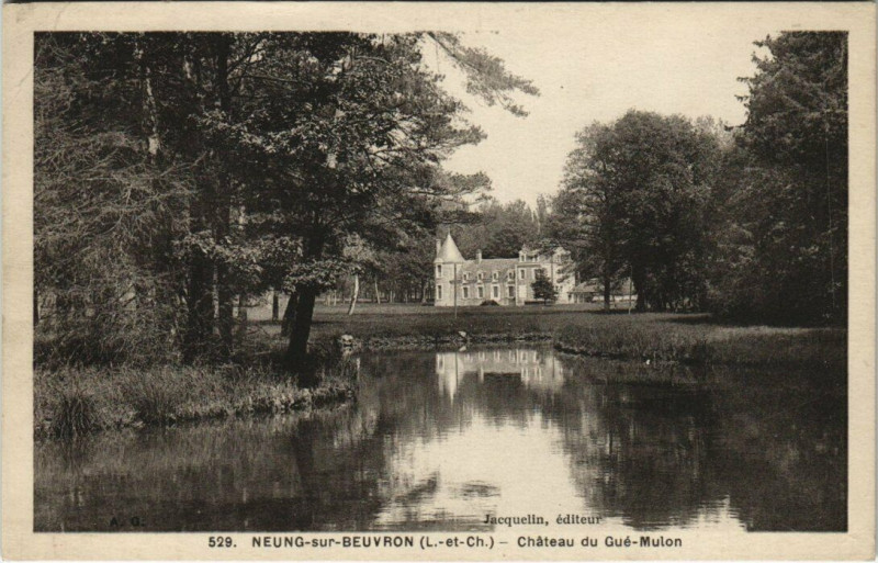 Carte postale ancienne Neung-sur-Beuvron - Chateau de Gue Mulon à Neung-sur-Beuvron